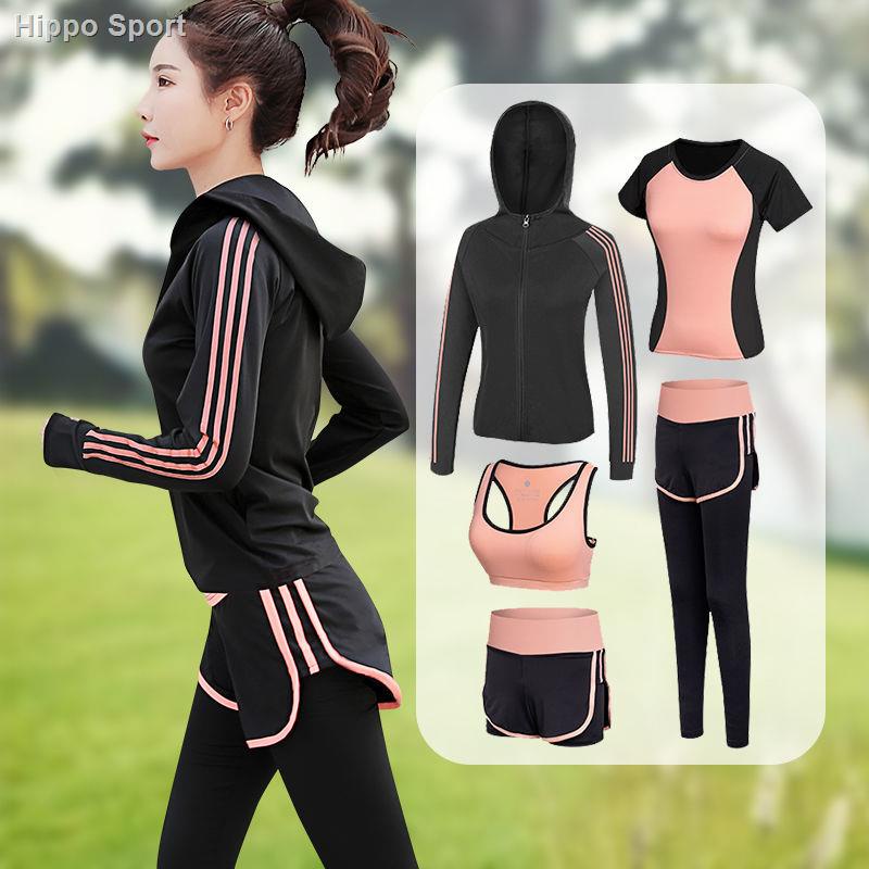 Sports suit women quick-drying clothes yoga suit women 2021 new autumn fitness clothes morning jogger running sportswear
