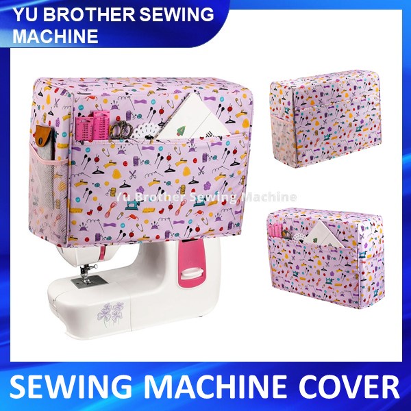 Large Capacity for Sewing Machine Portable Reusable Harilla Sewing Machine Cover Protective Cover Pockets,with Storage Pockets Black 