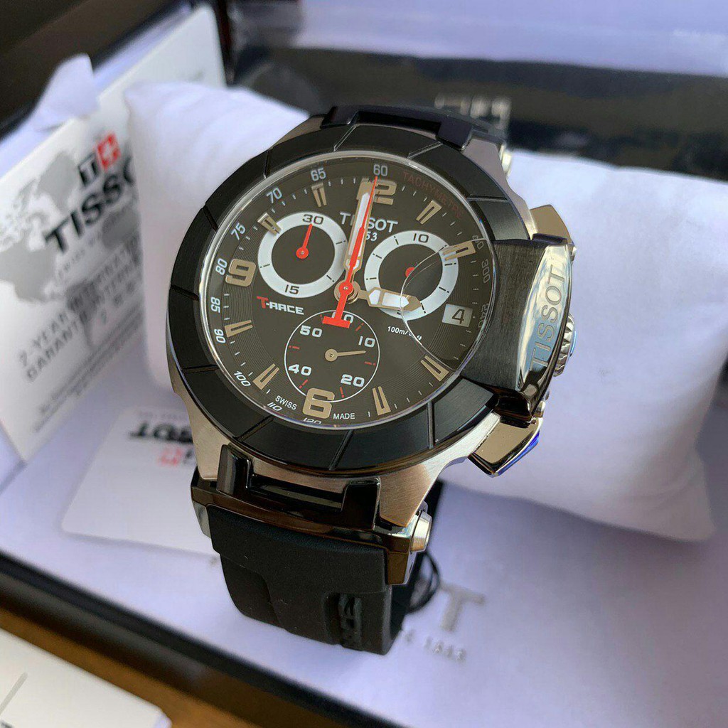 100 Original Tissot T Race Chronograph Men S Watch T048 417 27 057 00 Pre Order Shopee Malaysia