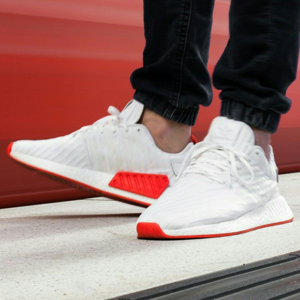 nmd white red