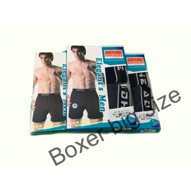 ♟Local Seller BOXER BIG SIZE LELAKI (L-4XL)/ 2 in 1 / UNDERWEAR/ SELUAR DALAM SAIZ BESAR