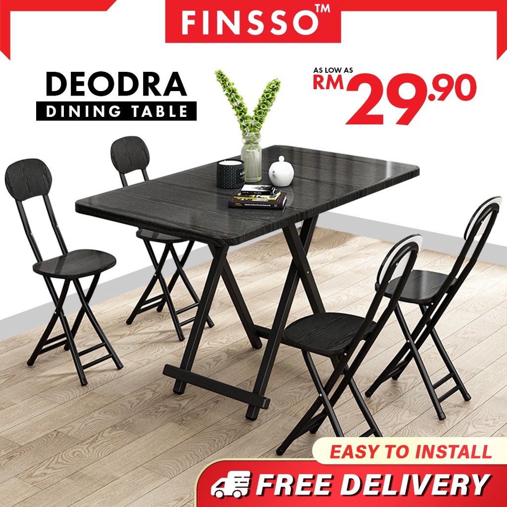 FREE DELIVERY!!! DEODRA Dining Table / Meja Makan / Foldable Dining Table / Meja makan Berlipat