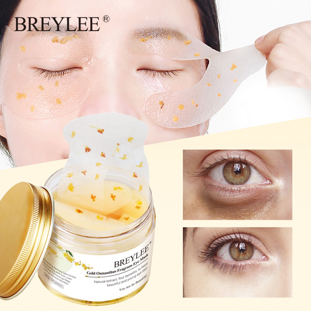 Breylee Gold Osmanthus Fragrans Eye Mask Collagen Gel Eye Patch Shopee Malaysia