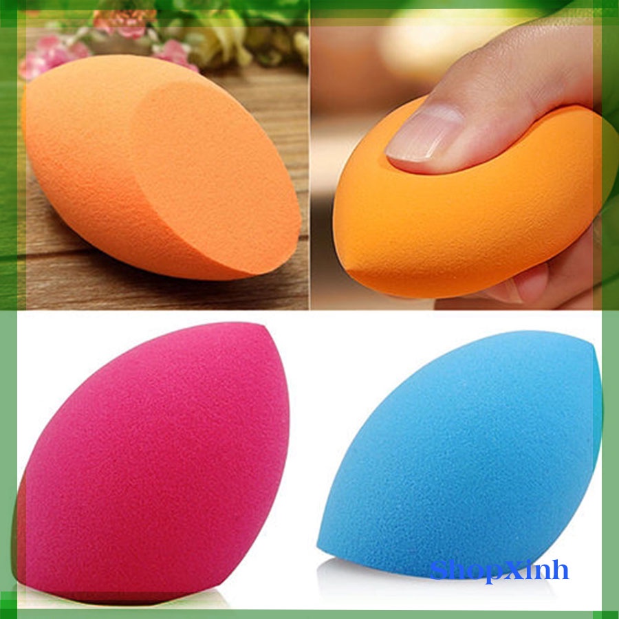 Makeup Sponge for Applying Foundation in Water Drop, Gourd, Diagonal Beveled
