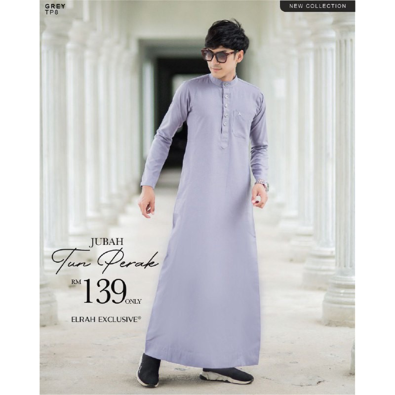 Jubah Tun Perak By Elrah Exclusive Ii Shopee Malaysia