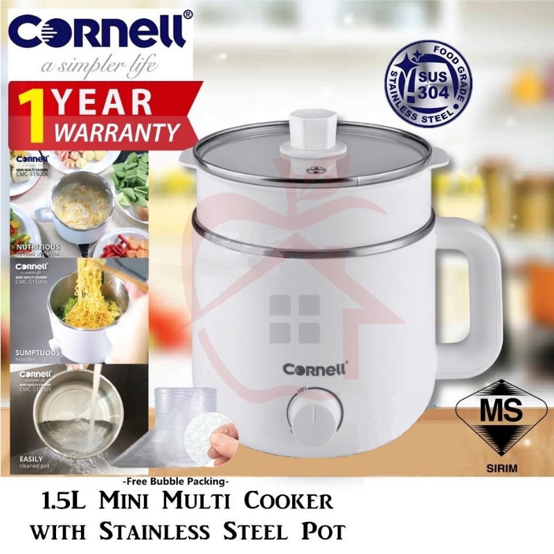 Cornell 1.5L Mini Multi Cooker CMCS1500X, CMCS1500X (Egg Steamer