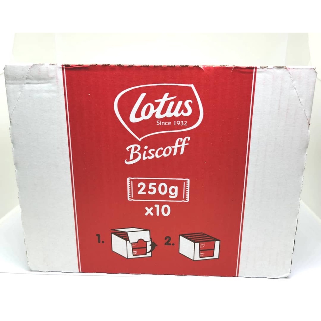 LOTUS BISCOFF 250g X 10 PACKETS ( 1 CTN) EXP SEPTEMBER 2022 READY