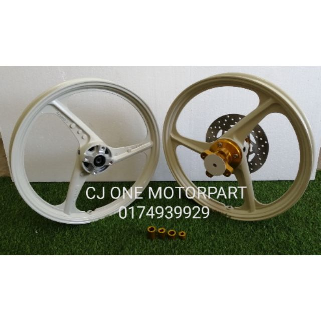 Rim Enkei 3batang Custom Untuk Y125zr Y15zr Lc5speed Rs150 Shopee Malaysia