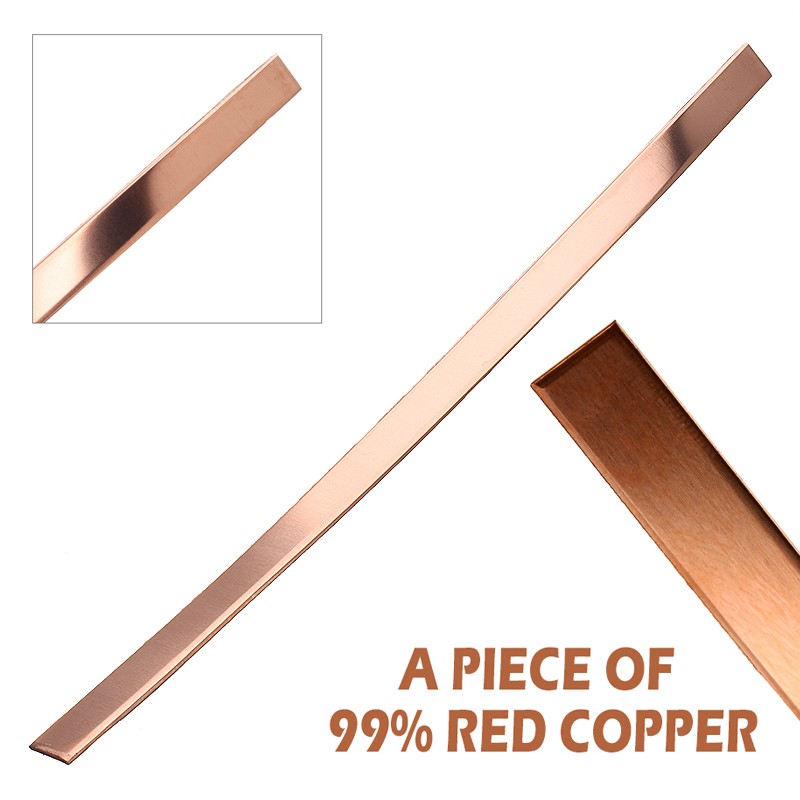 1pc T2 Copper Strip CU Barre de cuivre métal Plaque avec Une Grande pureté de 2 mm dépaisseur 10x250mm for Le Bricolage CNC Pièces NO LOGO FMN-Tape 