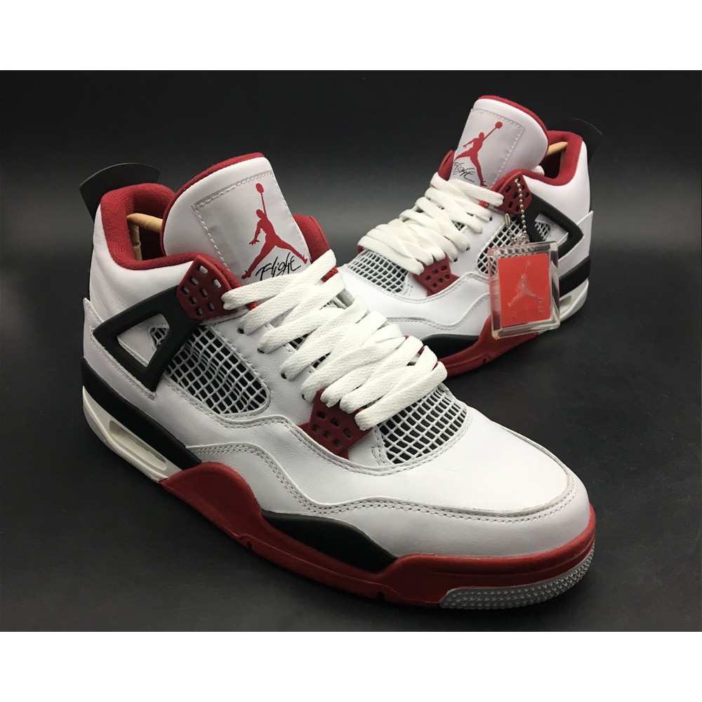 air jordan 4 retro white varsity red black
