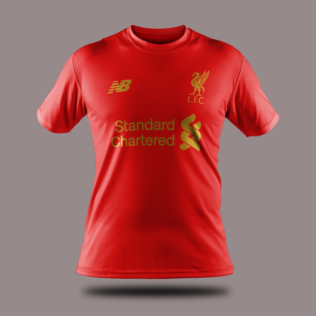 gold and red jersey