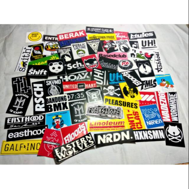 Sticker Pack Local Brand Clothing Distro Stickers Shopee Malaysia