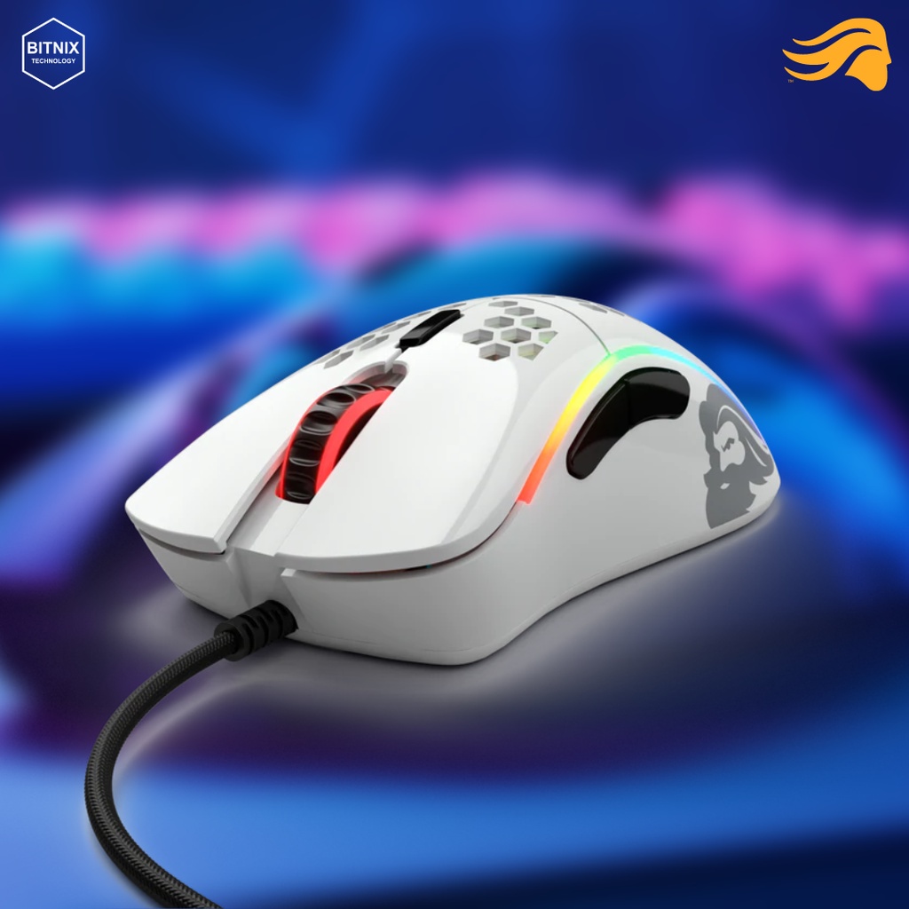 GLORIOUS Model D Minus RGB Gaming Mouse ( Glossy White ) | Shopee Malaysia