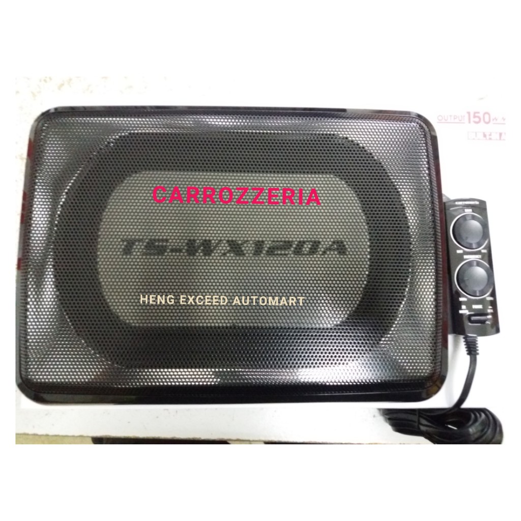 carrozzeria underseat subwoofer