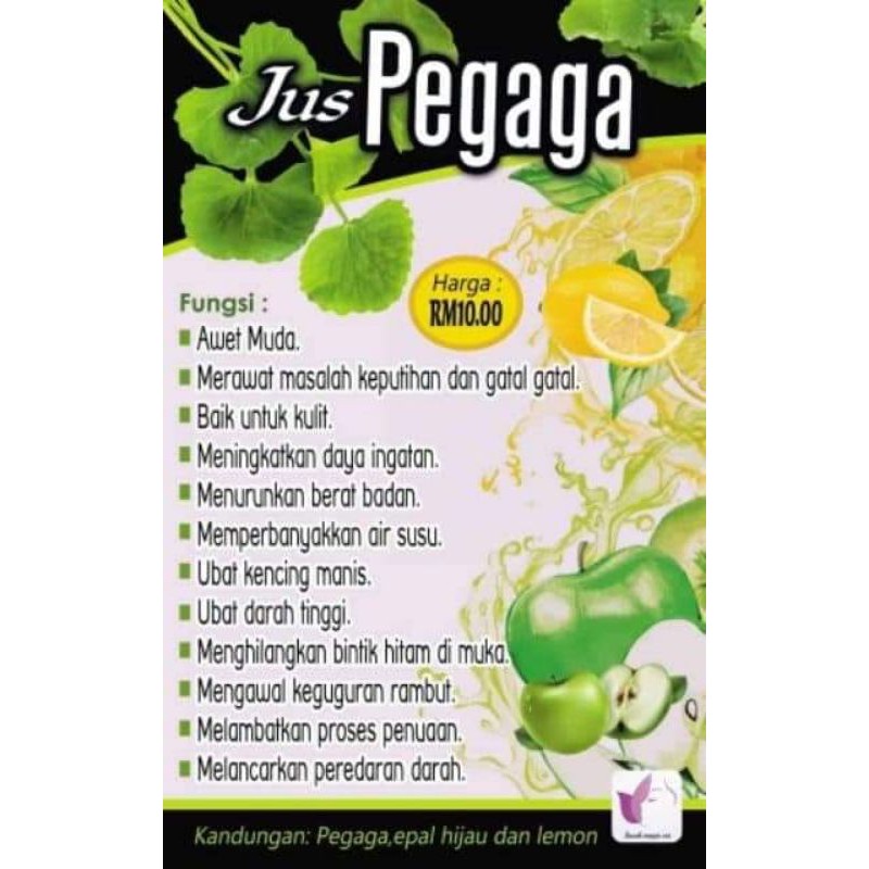 Jus Pegaga Epal Hijau Lemon Kencing Manis Darah Tinggi Obesiti Free Gift