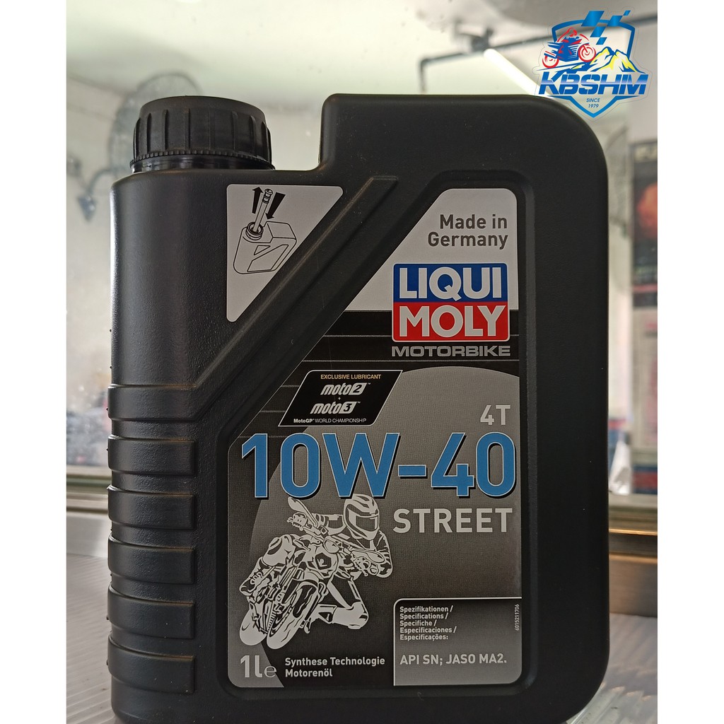 LIQUI MOLY 4T STREET 10W40 ENGINE OIL, MINYAK OIL, LUBRICANTS