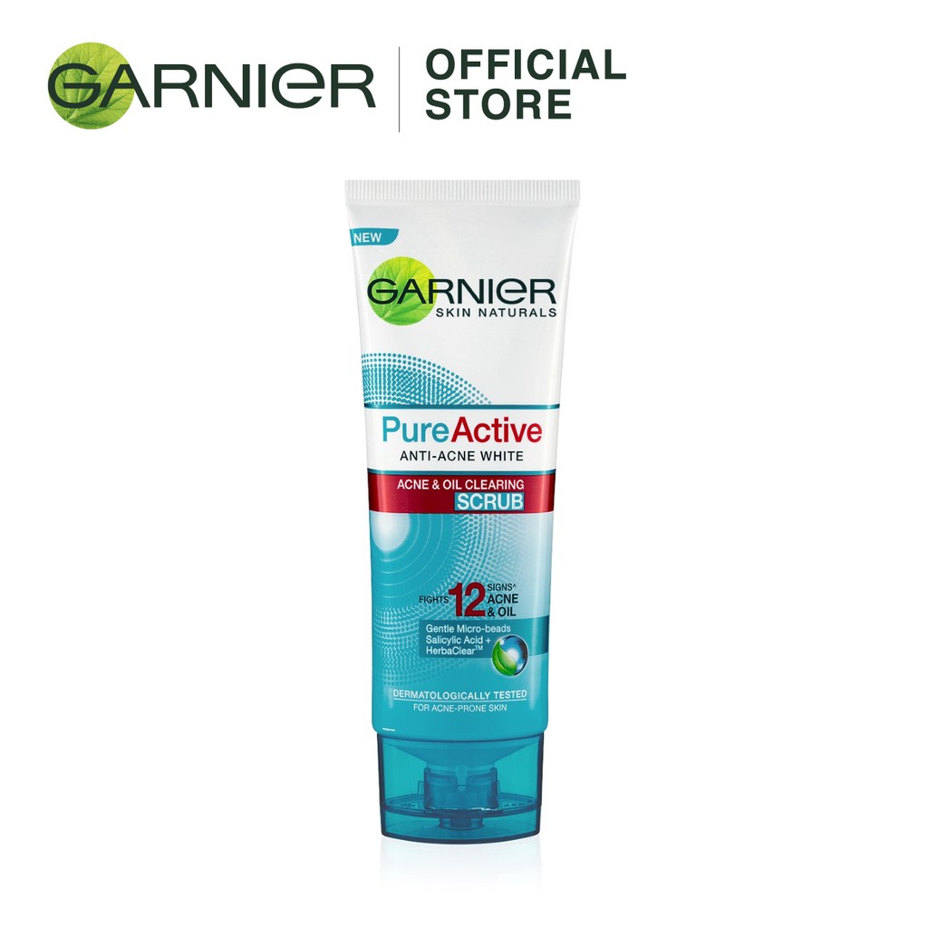 Garnier Pure Active Anti Acne White Scrub 100ml Shopee Malaysia