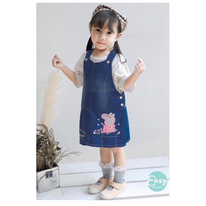 peppa pig denim dress