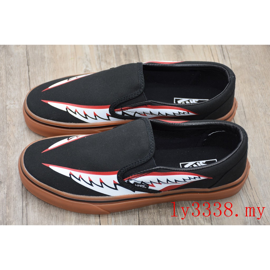 vans x bape sharktooth