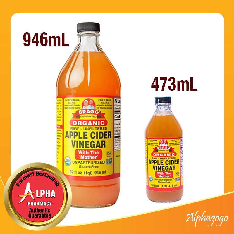 Bragg Apple Cider Vinegar (473mL / 946mL) Exp: 2025 | Shopee Malaysia