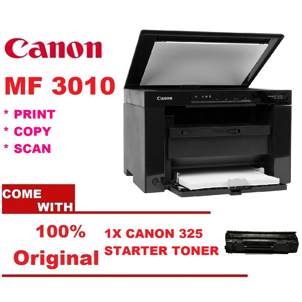 Canon Image Class Mf3010 All In One Monochrome Laser Printer Print Scan Copy Shopee Malaysia