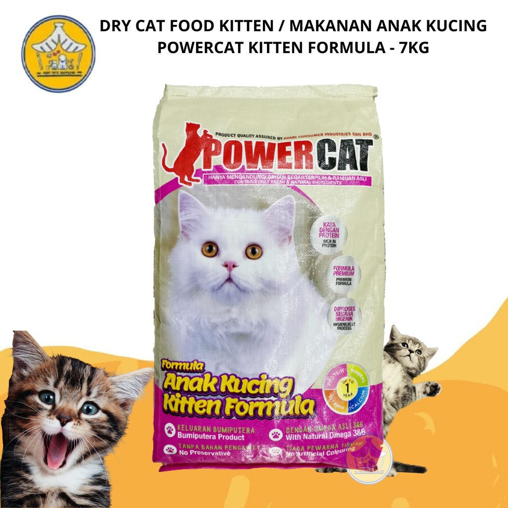 Buy DRY CAT FOOD KITTEN / MAKANAN ANAK KUCING POWERCAT KITTEN 