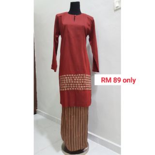 Baju kurung moden oren brown Shopee Malaysia Baju kurung moden oren brown Shopee Malaysia