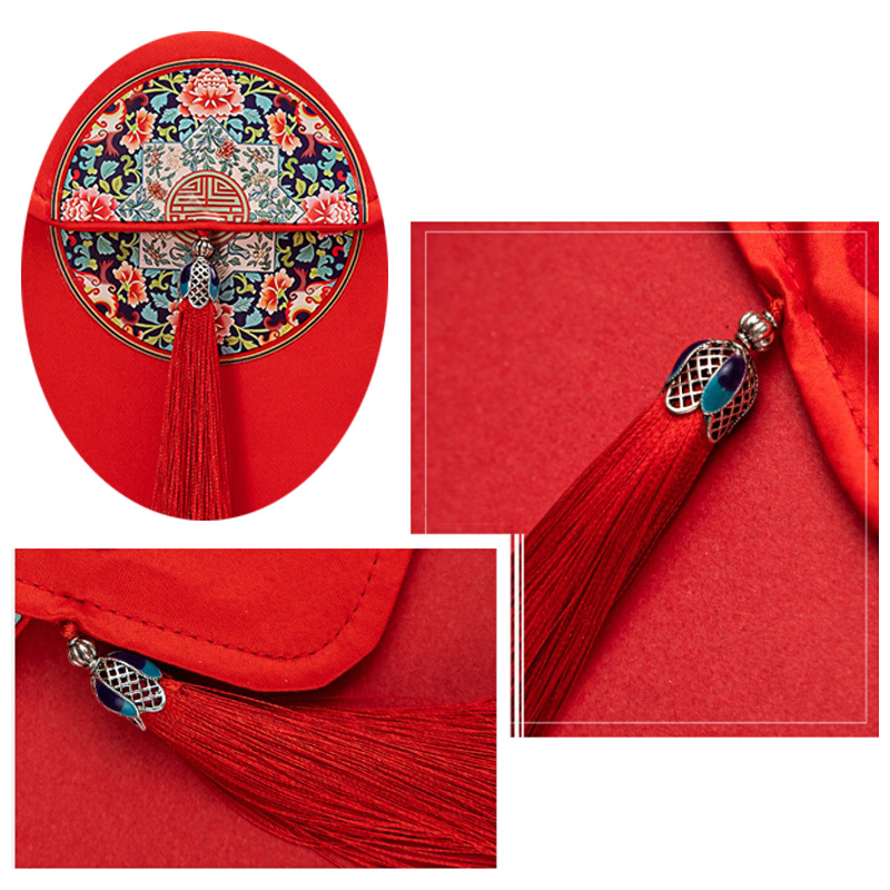 Casual Style CNY Chinese New Year Red Pocket Money Bag Wedding Cloth Packet Envelope - Image 3