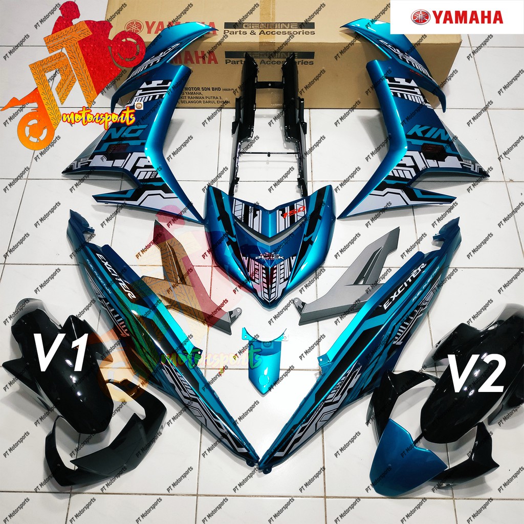 Yamaha Y15ZR Y15 Cover Set Cyan Exciter King 150 Robot Vietnam V1 V2 ...