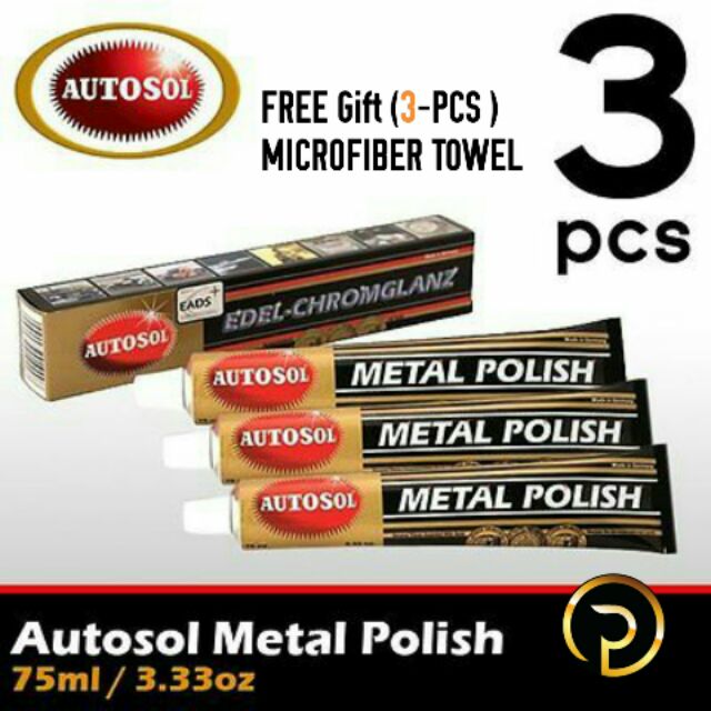 Ready Stock Set 3pcs Original Autosol Metal Polish Paste Scratch And Shine Shopee Malaysia