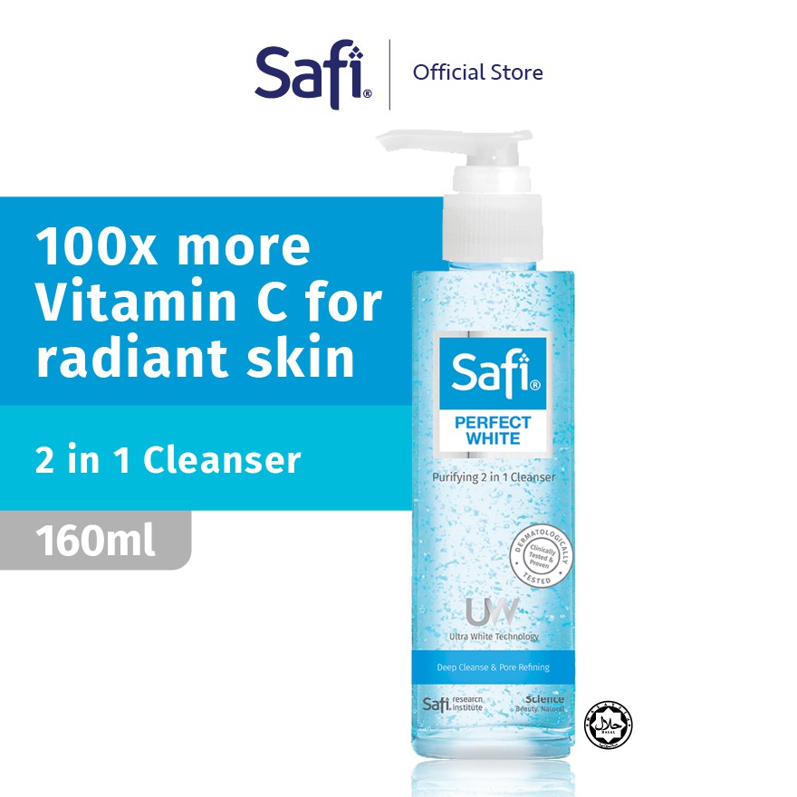safi perfect white 2 in 1 cleanser