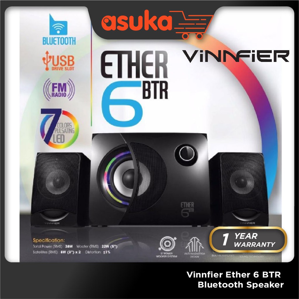 Vinnfier Ether 6 BTR Bluetooth Speaker