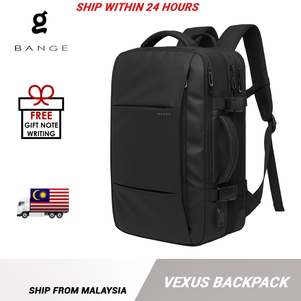 Bange Vexus Multipurpose USB Multi Compartment Big Capacity Water Resistant Hiking Travel Business Laptop Backpack电脑包