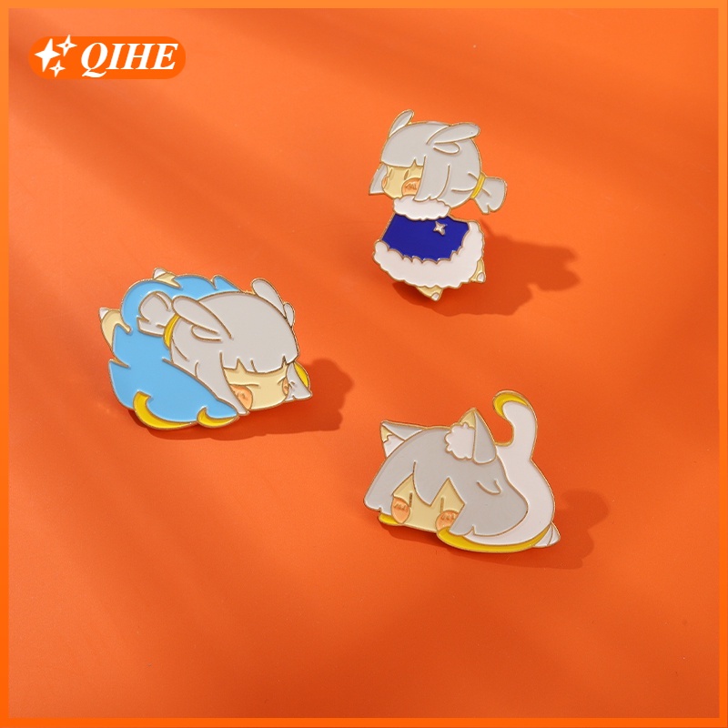 Online Game "Guangyu" Cartoon Enamel Brooch Character Lapel Pin Backpack Badge Collection Jewelry Gifts for Friends