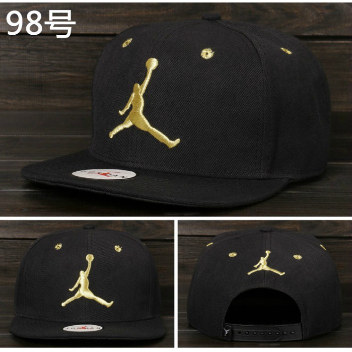 jordan black and gold hat