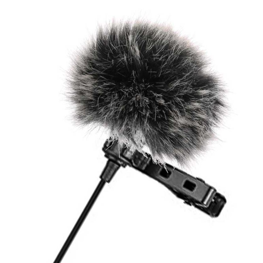 Furry Microphone Windscreen,Lavalier Wind Muff Microphone Furry Windscreen Muff Lapel Microphone Cover 0.5cm Gray 0.2in 