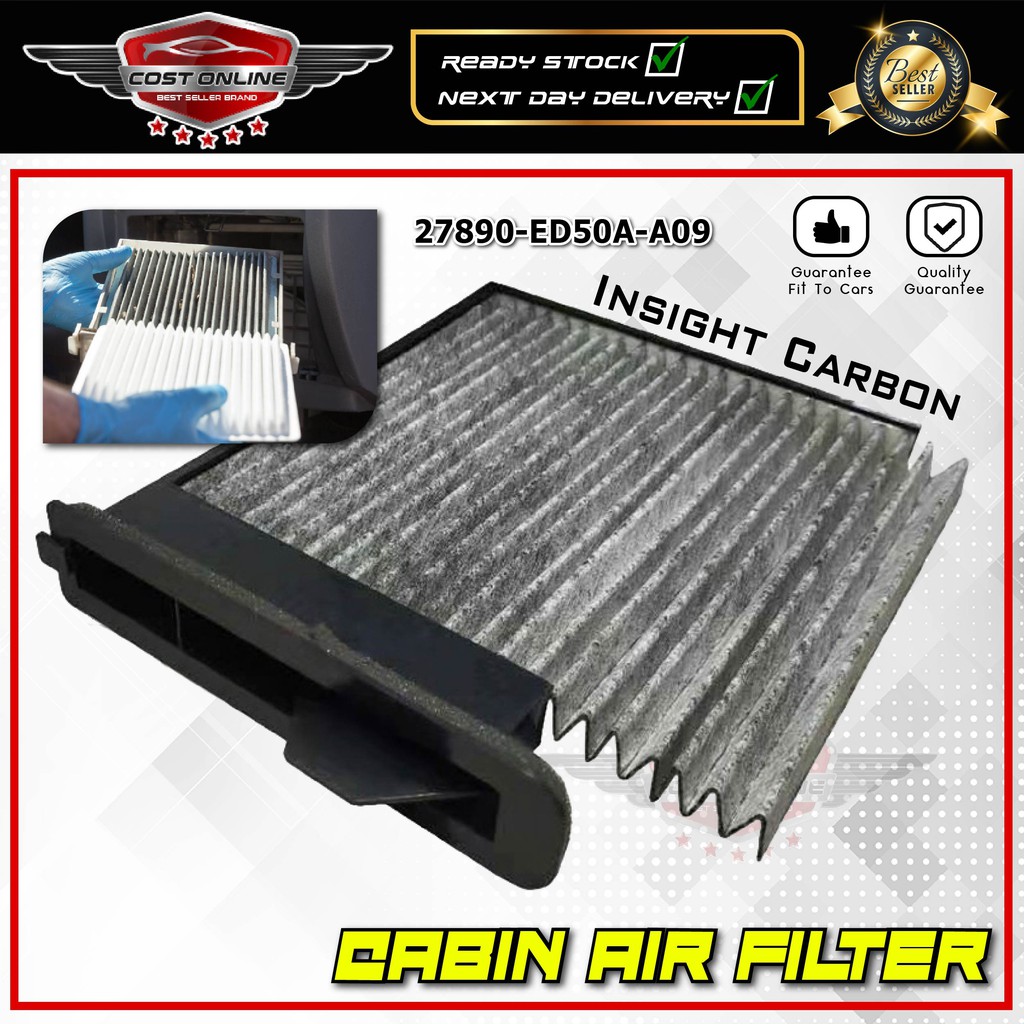 【 NISSAN 】Cabin Air Filter - Fibre or Carbon ( Sylphy / Grand Livina / Latio / NV200 / OEM Fitting 27890-ED50A-A09 )
