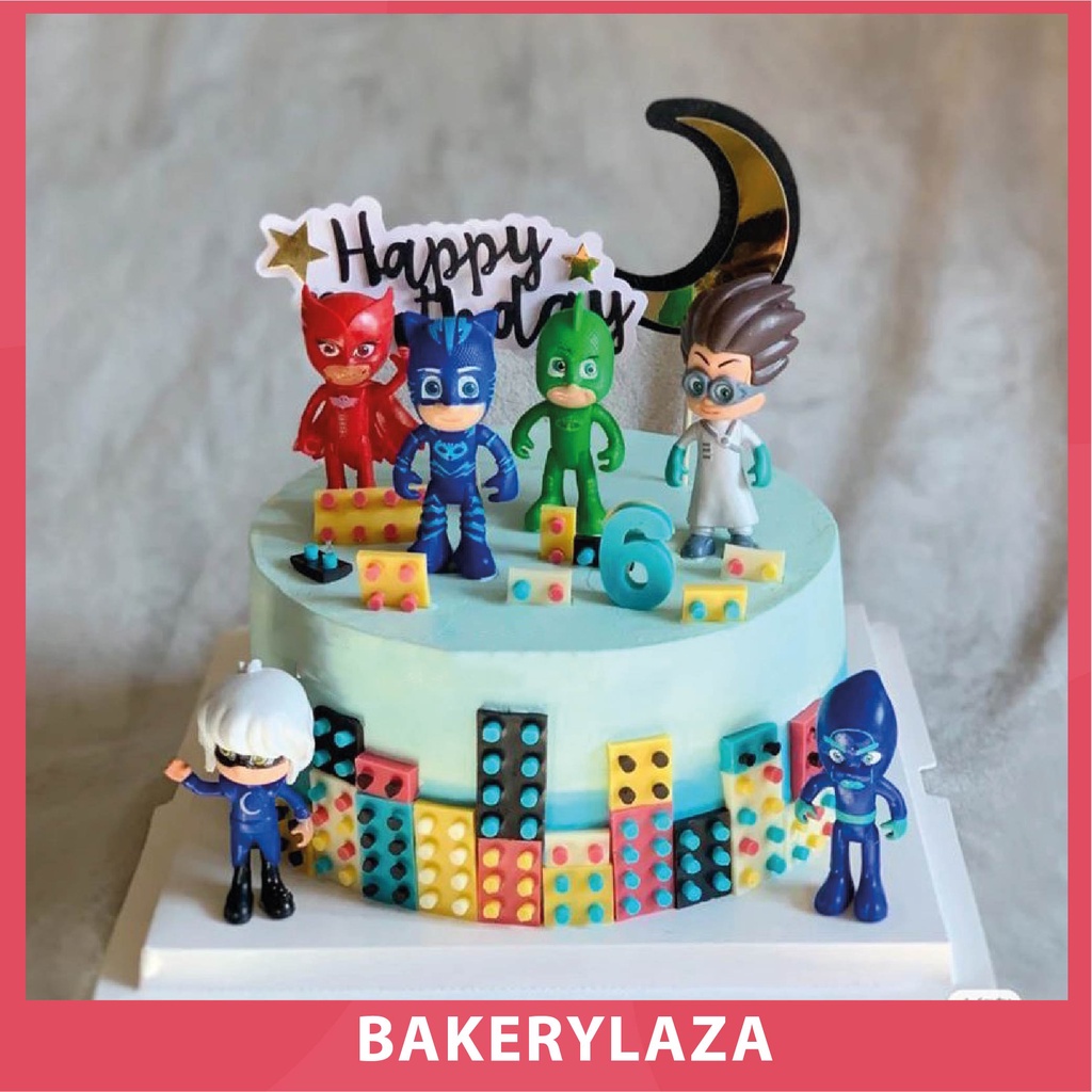 PJ Masks Action Figure Toy Cake Decoration Topper Shopee Malaysia