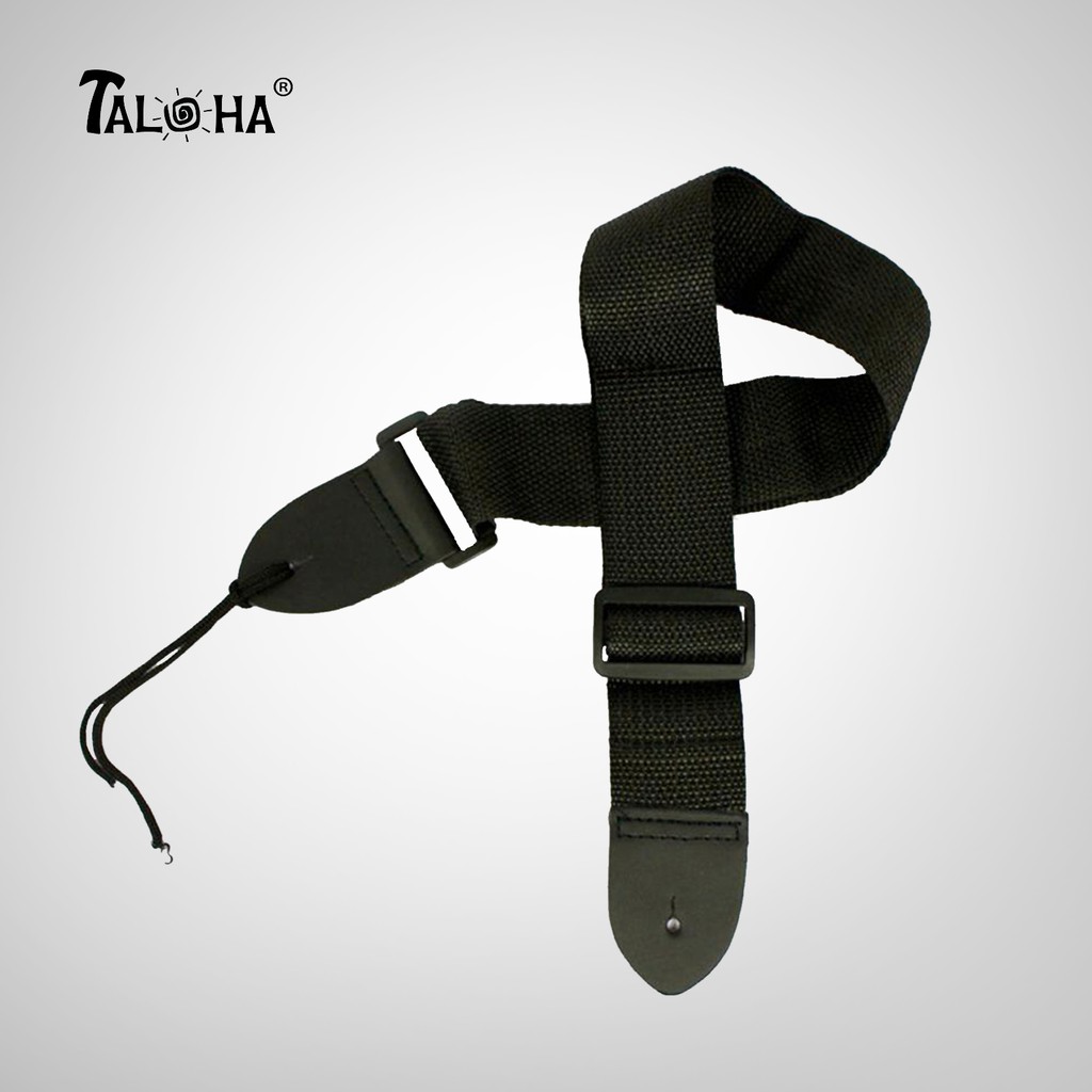 [ONLINE PURCHASE ONLY] [Ready Stock] Taloha Premium Black Good Quality Adjustable Guitar &Ukulele Strap