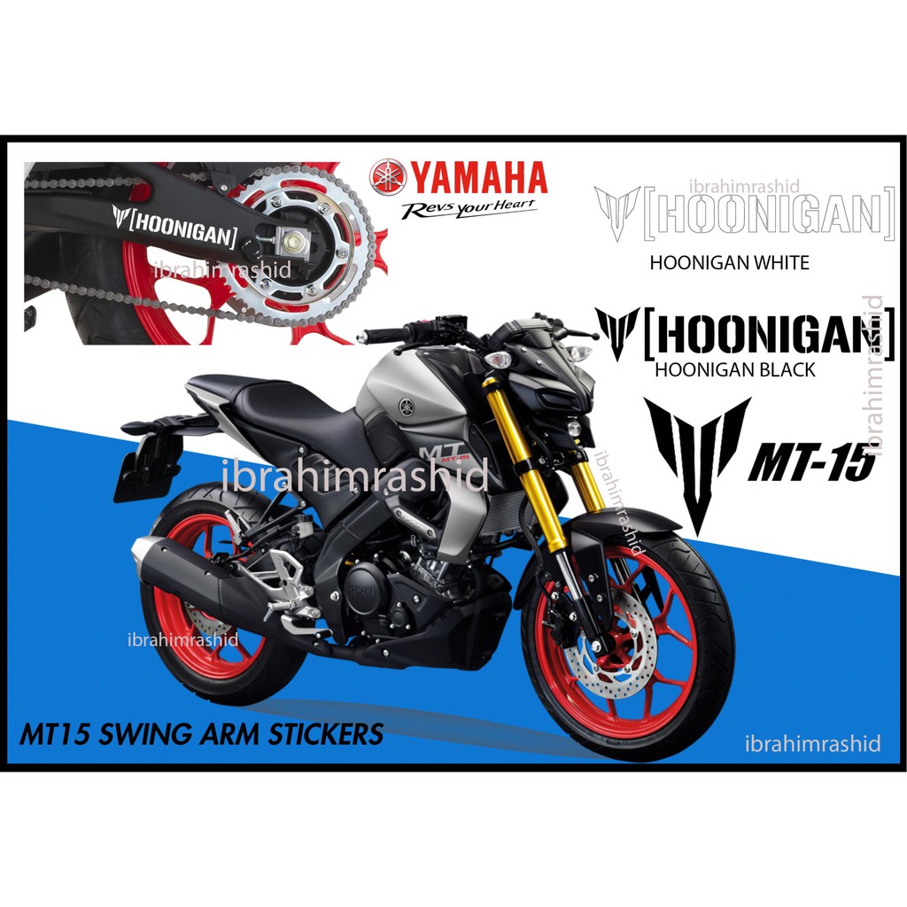 MT15 SWING ARM STICKER 2020 (YAMAHA MT15 / YAMAHA R15 SWING ARM STICKER ...