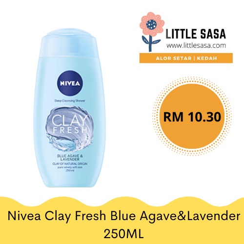 Nivea Shower Clay Fresh Blue Agave&Lavender 250ML Shopee Malaysia