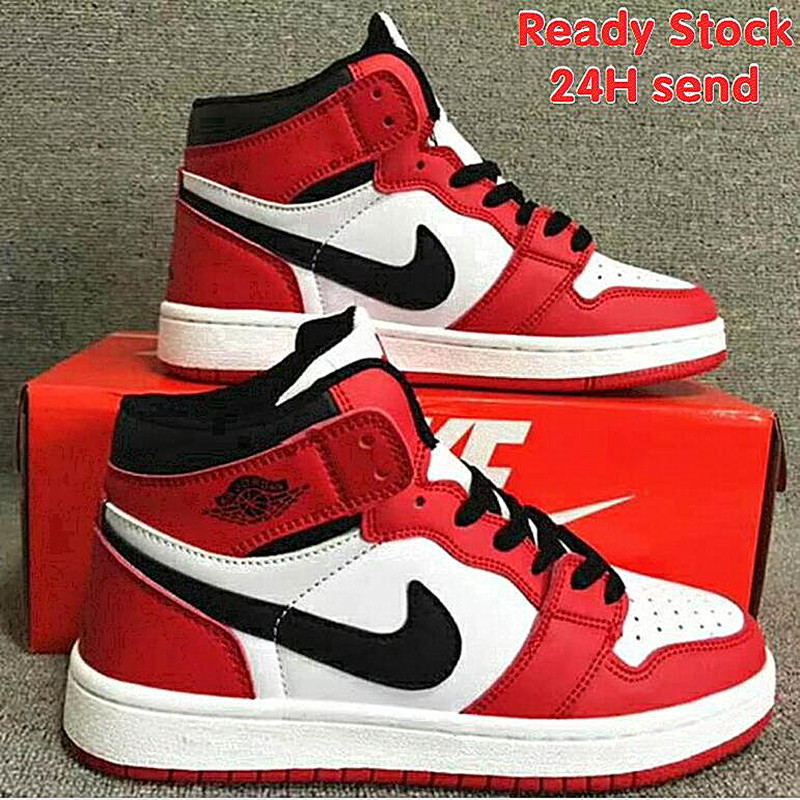 Kasut Ready Stock Air Jordan 1 kasut Inspired Men Women High Cut sneaker casual shoes Air Jordan Basketball couple shoes