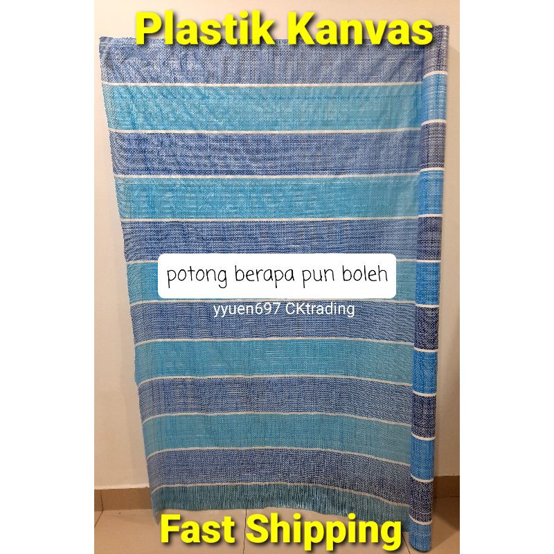 6ft Plastik Kanvas Biru Putih Plastic Canvas Blue White 6ft Plastik Kanvas Biru Putih Plastic Canvas Blue White
