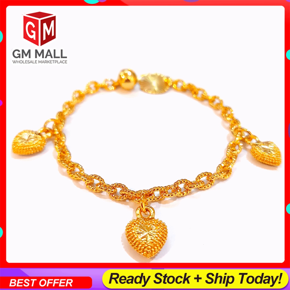  Emas  Korea Jewellery  Kid Bracelet Gelang  Tangan Budak 