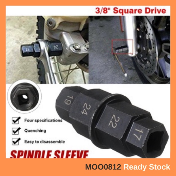 Motorcycle Wheel Removal Socket Axle Spindle Sleeve Tool Soket