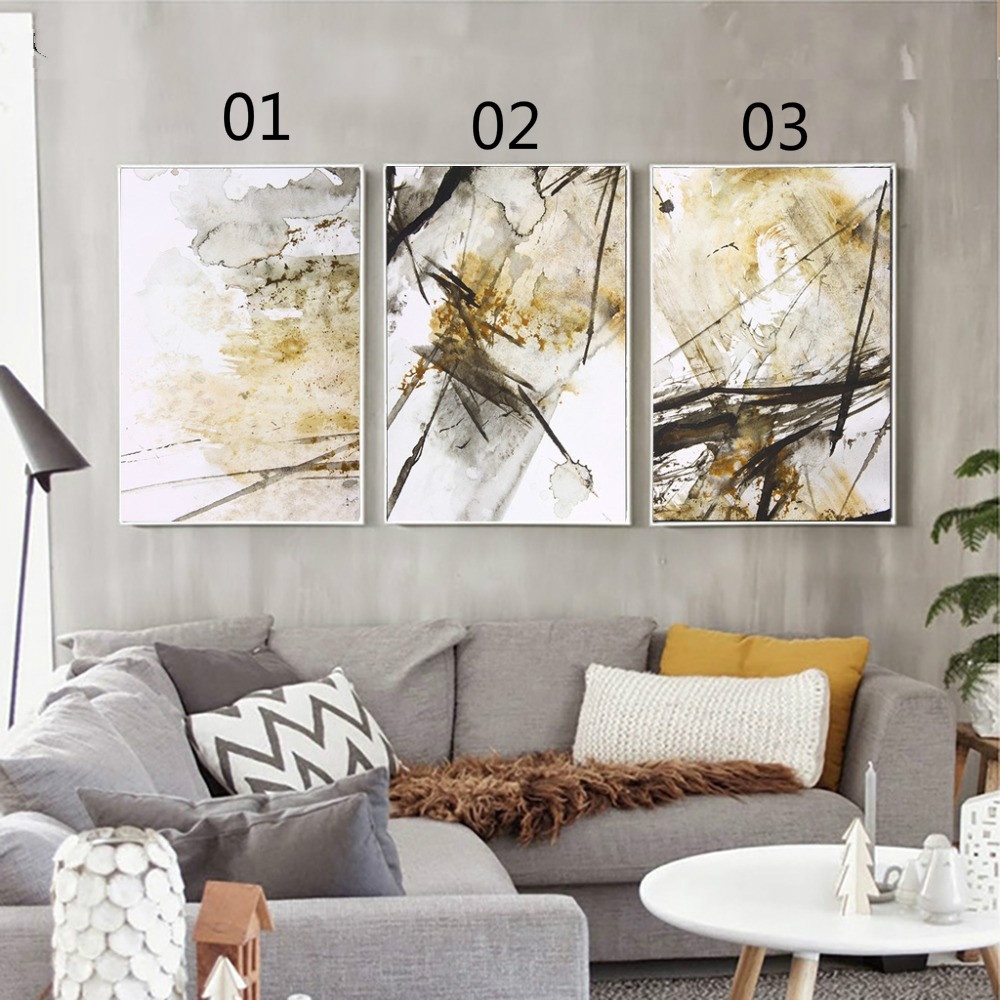 Watercolor Abstract Realism Wall Art Canvas Painting For Living Room Home Decor Shopee Malaysia