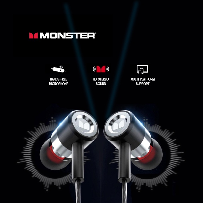 Monster N-Tune 60 In-Ear Wired Headphone (Microphone/Length 120cm)