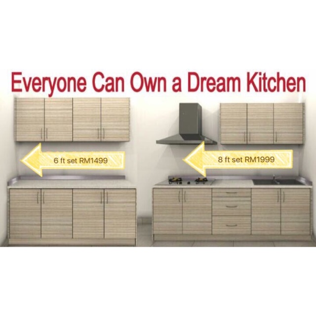 Diy Kitchen Cabinet And Or Installation Shopee Malaysia