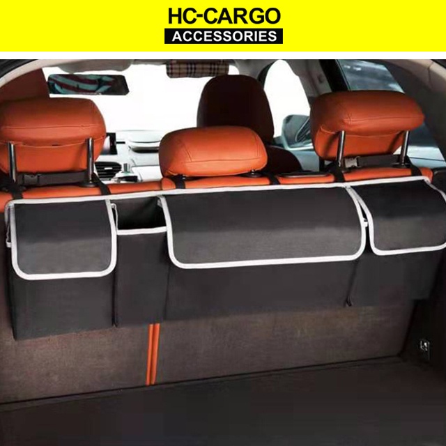 HC Cargo SUV Adjustable Car Seat/Trunk Pocket Organizer Backseat Storage Bag High Capacity Multi use