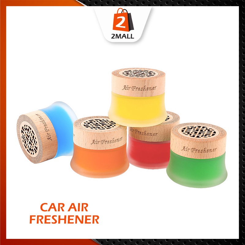 2MALL Car Air Freshener Deodorant Car Perfume Car Supplies Wood Grain Aromatherapy